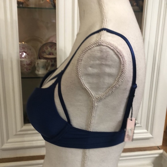 NWT Victoria’s Secret Push-up Bra Royal Blue 32C   A110 - Picture 2 of 6